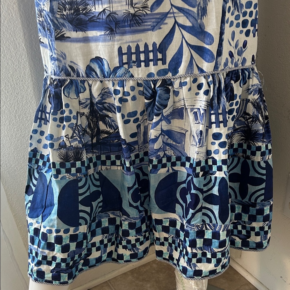 Blue Floral Women's Skirt - Picture 9 of 10